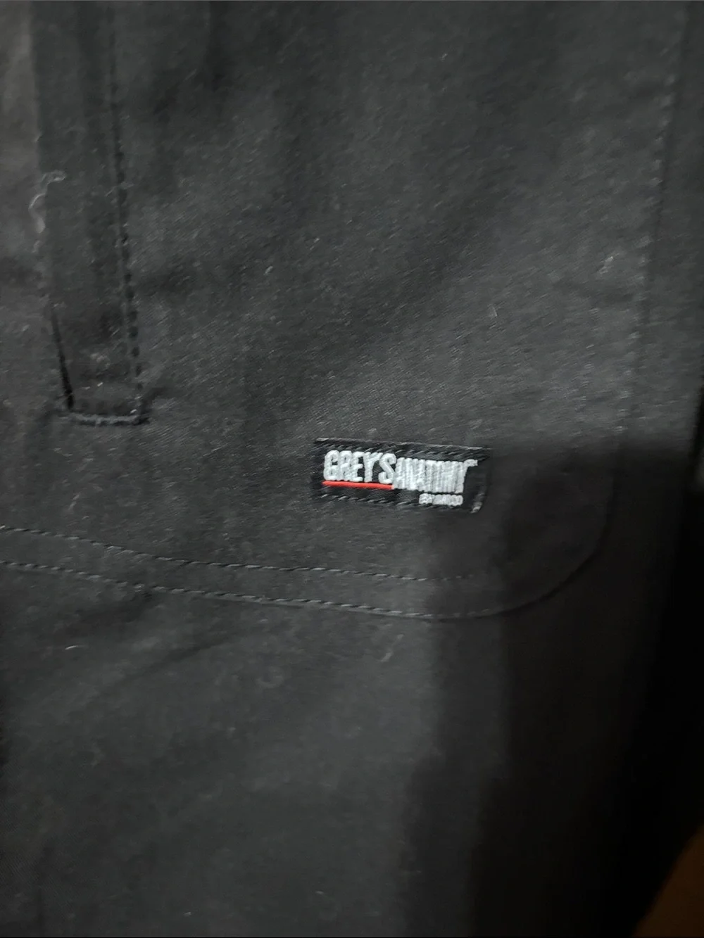 Grey's Anatomy Black Men's Drawstring Jogger Scrub Pants